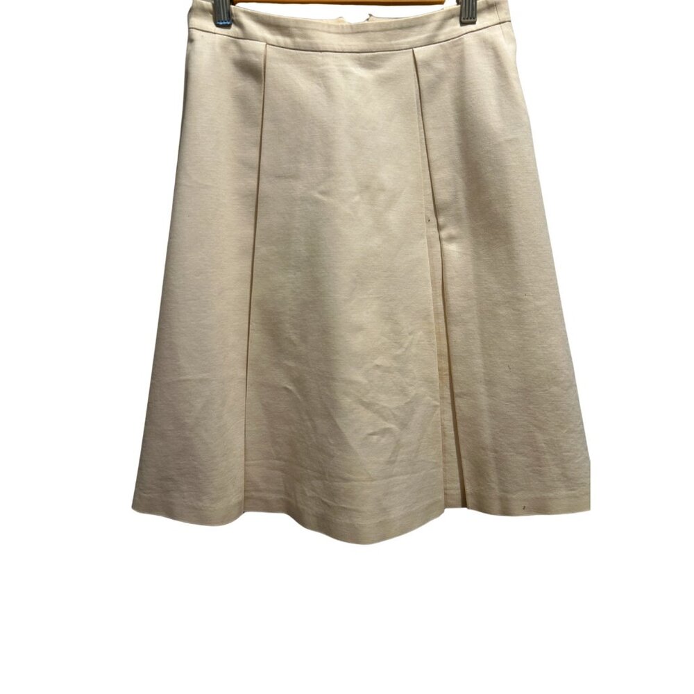Vince Camuto Ivory Pleated A-Line Skirt - Size 0